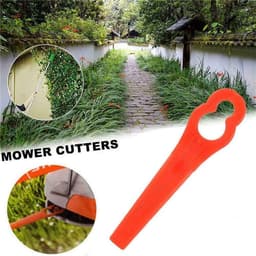 Reservemaaier Mesjes - Grastrimmer Bladen - Gazon Onderhoud - Kunststof Materiaal - 100 stuks - Rood — thumbnail 3