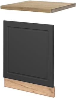 Vaatwasser Paneel - Frontpaneel Keuken - Keuken Afwerken - Soft-close Scharnieren - 60 cm - Antraciet Goud — thumbnail 1