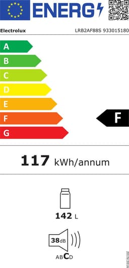 Electrolux LRB2AF88S koelkast Ingebouwd 142 l Wit — thumbnail 2