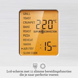 Heteluchtfriteuse Oven - Airfryer Oven - Veelzijdig Koken - Element iQ Systeem - 22 Liter - Geborsteld Roestvrij Staal — thumbnail 3