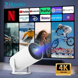 Sterrenvuur Mini Smart Projector - Beamer - Native 720P HD - 4K Decode - Android 11 met WiFi 6 & Auto Keystone — thumbnail 2