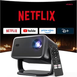 SnelShoppen - Intelligent Projector voor Feesten, Camping en Thuisgebruik - Draagbare Mini Beamer met WiFi, Full HD Beeldkwaliteit, Compact en Lichtge — thumbnail 1