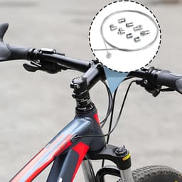 SnelShoppen - Universele Koppelkabel 1.2m Ø 2mm van Gegalvaniseerd Staal met 2 Kabelbinders - Vervangingsonderdeel voor Motor, Grasmaaier en Quad — thumbnail 3