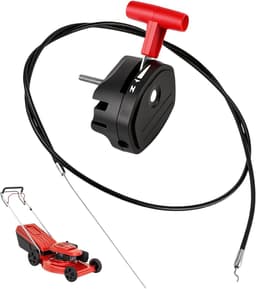 SnelShoppen - 142 cm Universele Gaskabel voor Grasmaaier met Ergonomische Throttle Lever - Duurzaam en Robuust - Voor Grasmaaier, Grastrimmer en Tuinm — thumbnail 1