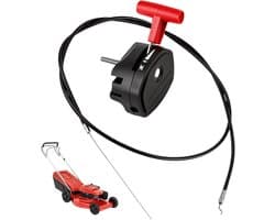 SnelShoppen - 142 cm Universele Gaskabel voor Grasmaaier met Ergonomische Throttle Lever - Duurzaam en Robuust - Voor Grasmaaier, Grastrimmer en Tuinm