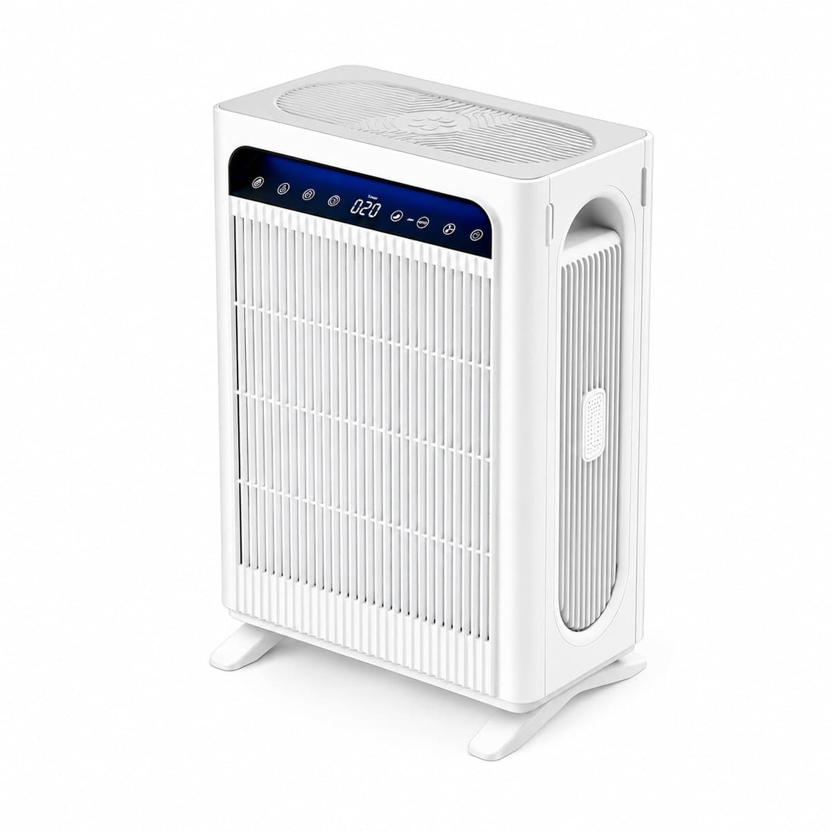 DPLUNIQ Luchtreiniger - Luchtzuiveraar - Air Purifier - Luchtreiniger Met HEPA-filter - 100m² - Stille Slaapmodus - 16,5x31x41cm - Wit — afbeelding 1