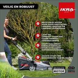 IKRA Bosch 36 V 3-in-1 accu-grasmaaier IB-LM 38 met mulchfunctie, voor gazons tot circa 400 m² – exclusief accu en oplader — thumbnail 4