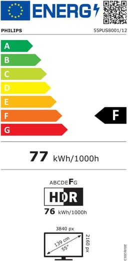 Philips 55PUS8001/12 - 55 inch - 4K LED - 2026 — thumbnail 2