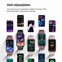 Blackview Watch - bloeddrukhorloges - R10 - siliconen polshorloge - Bluetooth sport smartwatch - voor Android en iOS. - Dames en heren - Paars — thumbnail 5