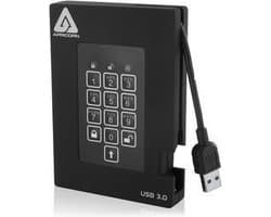 Apricorn Padlock Fortress - FIPS validated, 500GB USB 3.0
