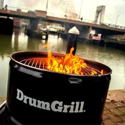 Drumgrill Big 200 Liter Barbecue, vuurkorf en statafel in één — thumbnail 3