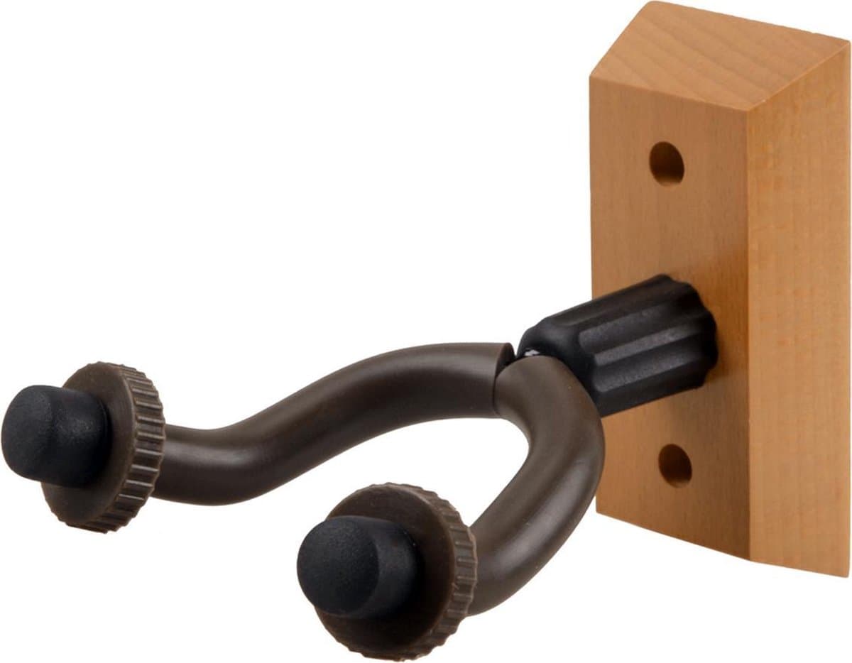 Gitaar muurbeugel - Wandsteun om gitaar op te hangen - Gitaarhouder - Gitaarhaak - Hout — afbeelding 1
