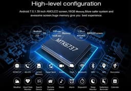 DrPhone SW14 Instinct - 4G Smartwatch Telefoon - Always On Scherm - GPS + WiFi - Stappenteller - Android 7.0 - Sim - 1GB Ram / 16GB Opslag — thumbnail 3
