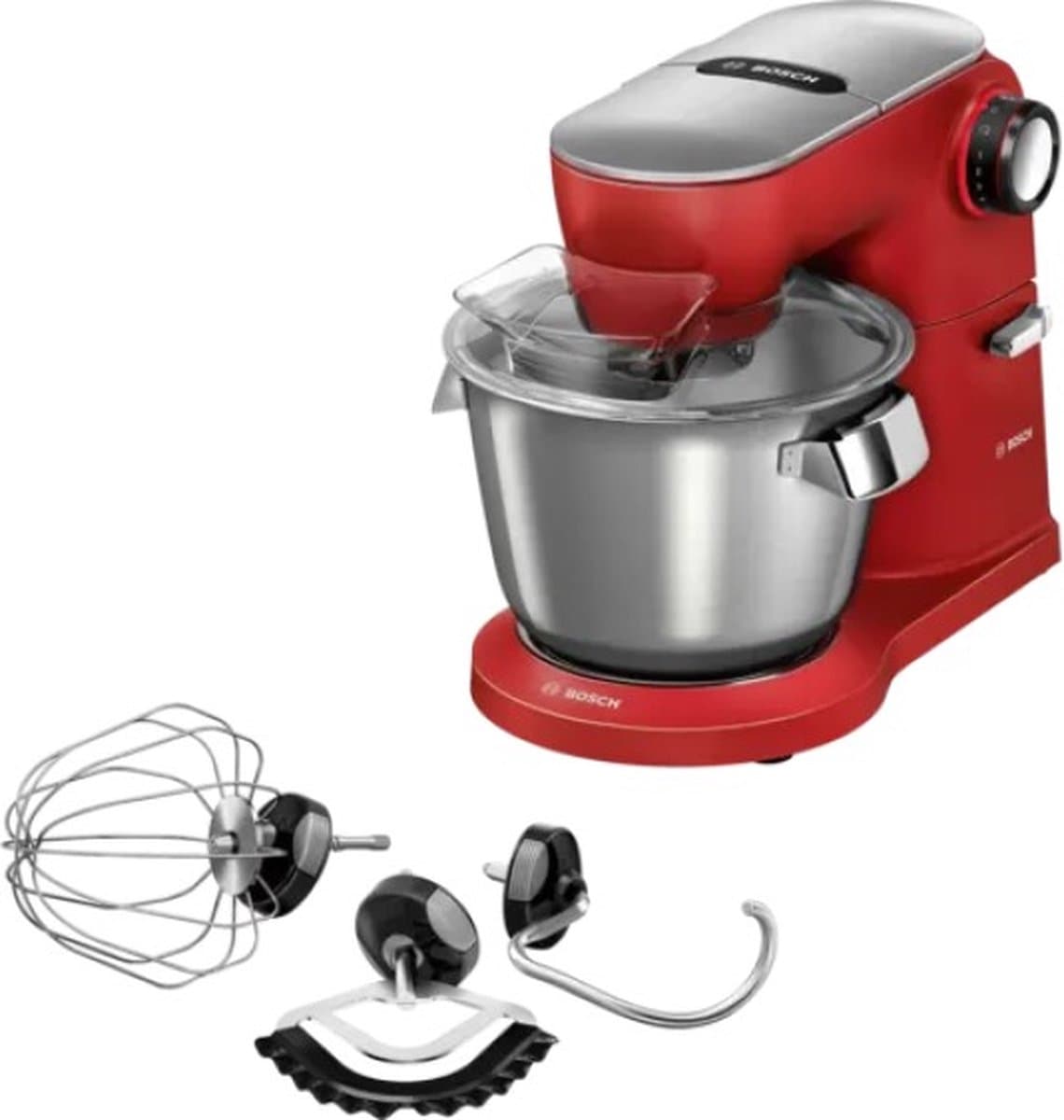 Bosch OptiMUM MUM9A66R00 - Keukenmachine - Rood/RVS — afbeelding 1