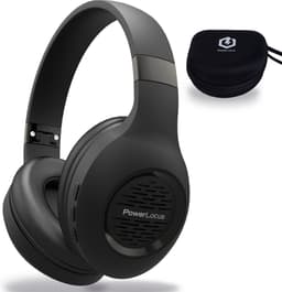 PowerLocus P4 Draadloze Koptelefoon Over-Ear - Bluetooth - incl. Premium Case - met Microfoon - Zwart/Grijs — thumbnail 1
