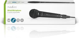 Nedis Bedrade Microfoon - Cardioïde - Afneembare Kabel - 5.00 m - 80 Hz - 13 kHz - 600 Ohm - -72 dB - Aan/uit knop - Inclusief reiskoffer - ABS / Aluminium - Zwart — thumbnail 4