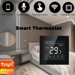 TechU™ Slimme Thermostaat Vita – Alleen voor Gas Boiler – Zwart – App & Wifi – Google Assistant & Alexa — thumbnail 4