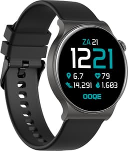 OOQE WATCH CS PRO - Smartwatch Heren en Dames | Geschikt voor iOS en Android | Full HD | Notificaties | Gezondheidsanalyse | Sportanalyse | GPS Koppeling | Bellen | Muziek/Audio Luisteren | Spelletjes | Ergonomisch | Nederlandstalig | Zwart/Antraciet — thumbnail 3