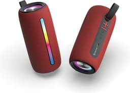 Denver Bluetooth Speaker Draadloos - Lichteffecten - Muziek Box - AUX - TWS Pairing - BTL360 - Rood — thumbnail 1