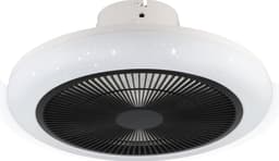 EGLO Kostrena Plafondventilator met lamp - Ø 45,5 cm - 3 snelheden - Instelbaar wit licht - Dimbaar - AC longer life - Wit/Zwart - Sterren — thumbnail 3