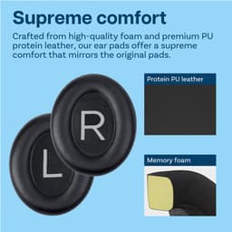 MMOBIEL Oorkussens voor Bose NC700 / Bose 700 Noise Cancelling Hoofdtelefoon - Protein PU Koptelefoon Oorkussen - Hoofdtelefoon Earpads – Zwart — thumbnail 3