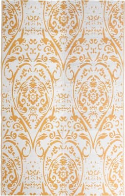 vidaXL - Buitenkleed - ARAKIL - 190x290 - cm - PP - oranje - en - wit — thumbnail 2