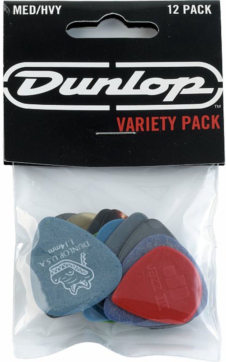Jim Dunlop - Variety Pack Medium/Heavy - Plectrum - 12-pack — afbeelding 1