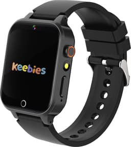 Keebies Smartwatch Kinderen - 5 t/m 12 jaar - Incl. Camera en 26 Kids Spelletjes - 512MB Geheugen - USB Oplaadbaar kinderhorloge - Jongen / Meisje - Zwart — thumbnail 1