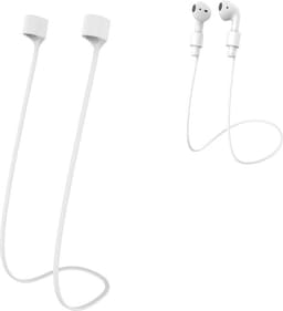 Somstyle Magnetische Band Geschikt Voor Apple Airpods 1, 2, 3, Pro 1 & 2 - Anti Lost Siliconen Strap - Koord - 80cm - Wit — thumbnail 4