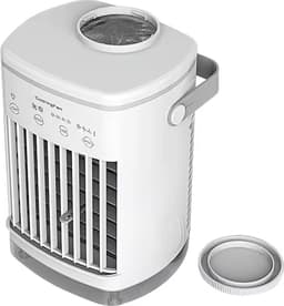 LotaHome - Mini Airco - Air Cooler met Verlichting, Timer en 4 Snelheden - Luchtverfrisser - Krachtige Luchtkoeler - Ventilator - Draagbare Mobiele Airco - Fluisterstille Luchtkoeler - 7 Sfeerkleuren - 4-in-1 - Airconditioning - 2 Koelfuncties - Wit — thumbnail 2