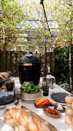 Patton Premium Kamado 15" Table Chef - Medium - Ø33,5 cm - Zwart — thumbnail 4