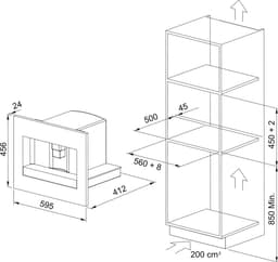 Franke FMY 45 CM XS inbouw koffiemachine espressomachine 45 cm Zwart — thumbnail 4