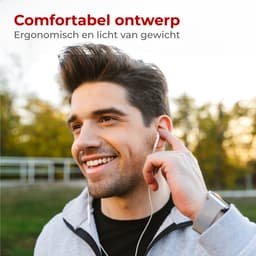 Nuvance Oortjes met Draad - Geschikt voor Lightning - Oordopjes met Draad - In-Ear Oortjes met Draad en Microfoon - Wit — thumbnail 4
