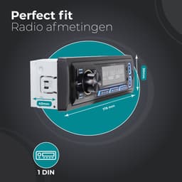 Caliber Autoradio met Bluetooth - Handsfree bellen - 1 din Autoradio - USB Oplaad poort - 4 x 55 Watt - Audio streamen - FM Radio (RMD035) — thumbnail 2