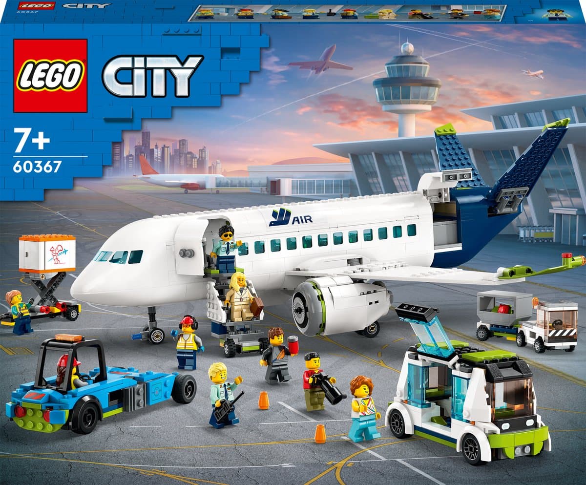 Lego City 60367 Passagiersvliegtuig Bouwstenen — afbeelding 1