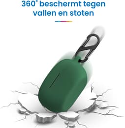 YONO Soft Case geschikt voor Sony WF-1000XM5 - Hoesje met Clip - Donkergroen — thumbnail 3