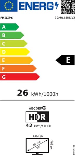 Philips 32PHS6808 - 32 inch - HD Ready LED - 2023 - Smart TV — thumbnail 2