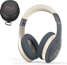 PowerLocus P19 Bluetooth Koptelefoon - Koptelefoon Draadloos - tot 70 Uur Speeltijd en met Aux Kabel - Over Ear Hoofdtelefoon - 3 EQ-Modi - Met Draagtas – Asfalt Grijs — thumbnail 1
