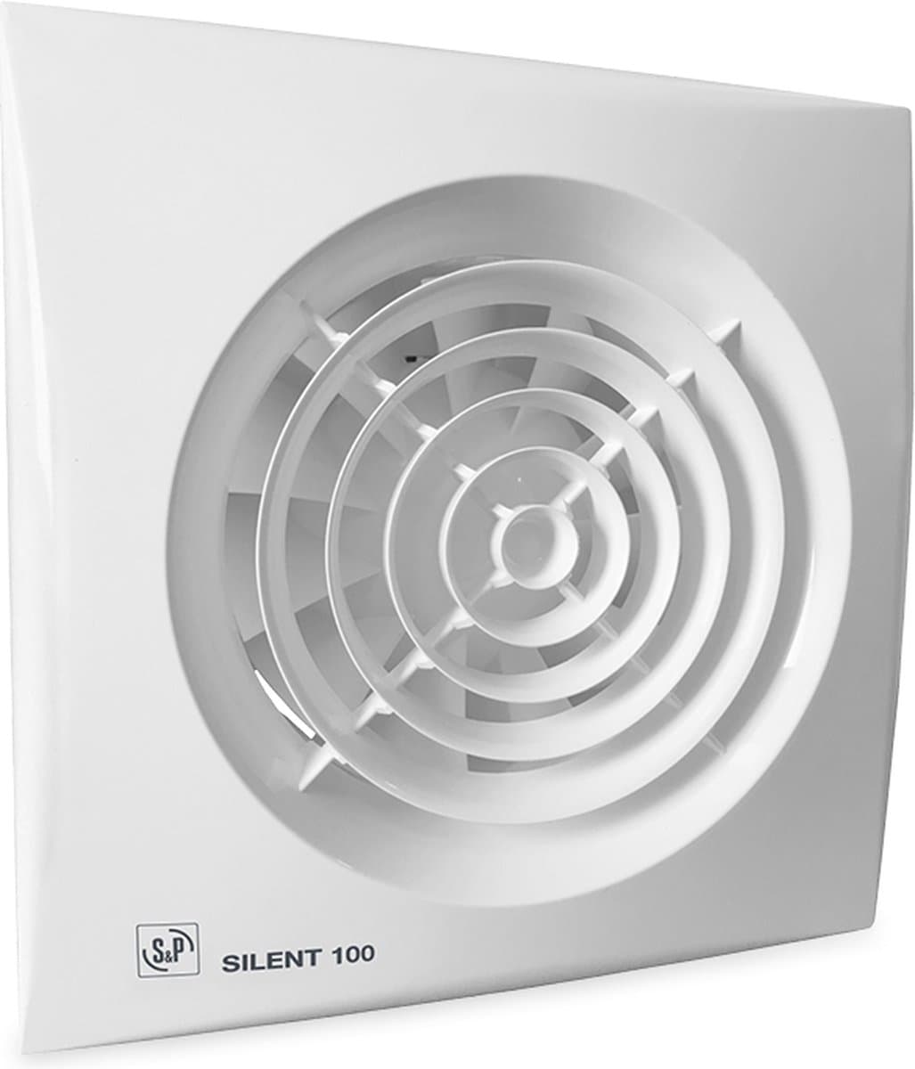 Soler & Palau Badkamer - Toilet - Ventilator | Silent 100 CRZ badkamerventilator timer 95 m3/h — afbeelding 1