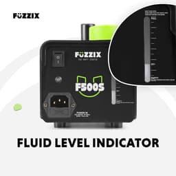 Rookmachine 500 watt - Fuzzix F500 - Rookmachine met draadloze afstandsbediening - 250ml tank - zwart — thumbnail 3