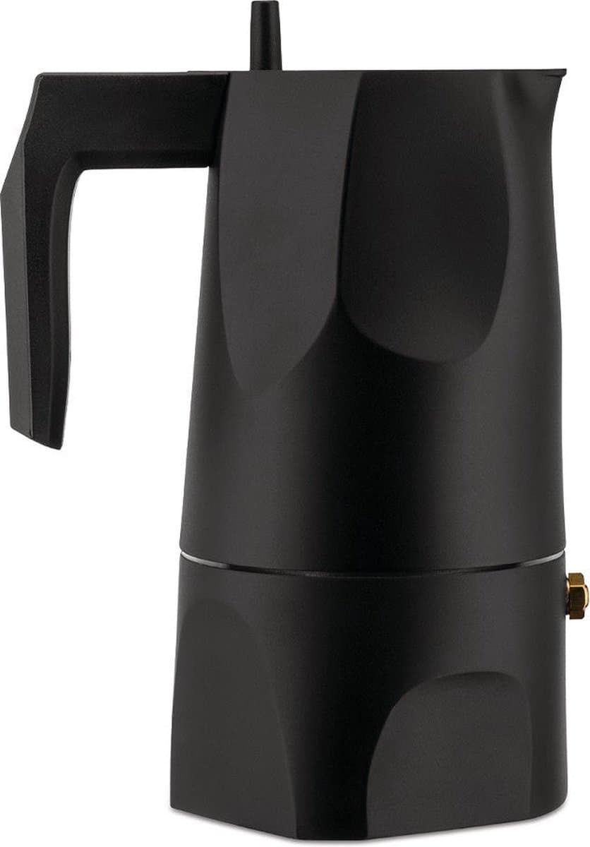 Alessi Ossidiana Percolator - MT18/3 - 3 kops - Aluminium - Zwart — afbeelding 1