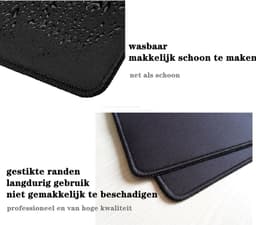 Rainbecom - Zwart - 210 x 260 x 2 mm - Small - Gaming Muismat - Antislip mat — thumbnail 3