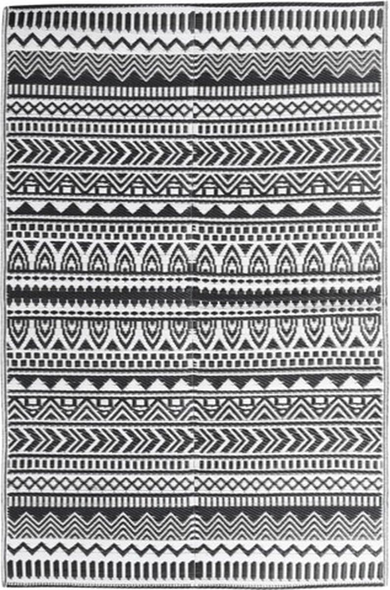 vidaXL - Buitenkleed - ARAKIL - 160x230 - cm - polypropeen - zwart — afbeelding 1