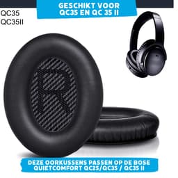 Oorkussens - Geschikt voor Bose QuietComfort QC 35 II - Oorkussen met Reparatieset en Handleiding - Zwart — thumbnail 5