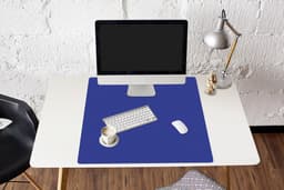 Muismat - Muismat xxl - Mousepad - Muismat blauw - Blauw - Effen - Muismat xl - Gaming muismat - 80x80 cm - Bureau onderlegger - Bureaumat - Muismat xxl blauw - Muismatten — thumbnail 4