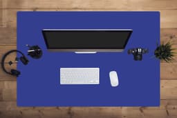 Muismat - Muismat xxl - Mousepad - Muismat blauw - Blauw - Effen - Muismat xl - Gaming muismat - 120x80 cm - Bureau onderlegger - Bureaumat - Muismat xxl blauw - Muismatten — thumbnail 3