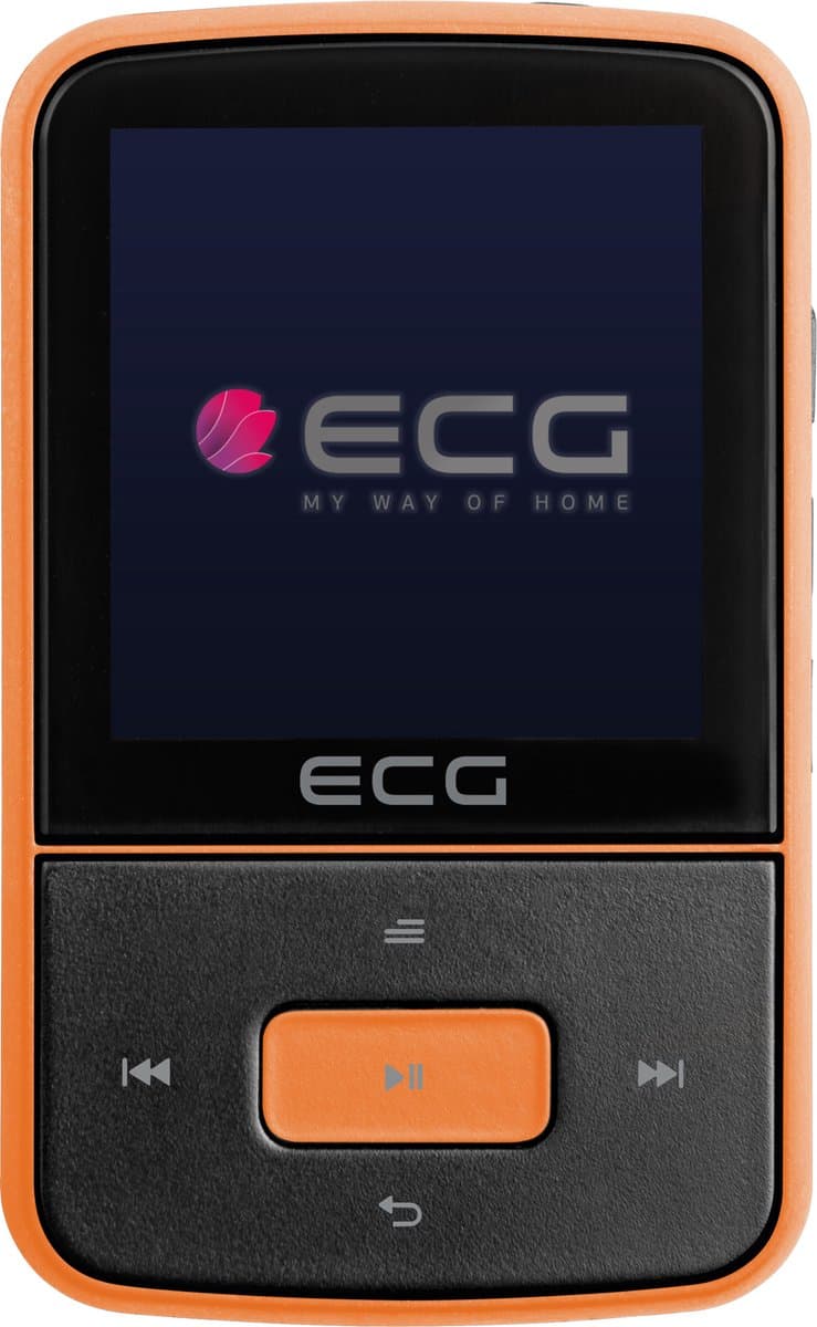 ECG PMP 30 8GB Black&Orange, mp4-speler, Tot 26 uur — afbeelding 1