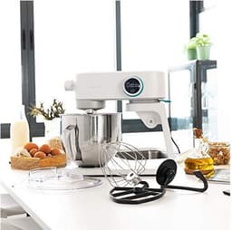 Cecotec Küchenmaschine Twist&Fusion 4000 Luxury Weiß. 800 W, Gehäuse aus gegossenem Aluminium, DC-Motor, 8 Geschwindigkeiten, LED-Licht, 5,2-Liter-Schüssel aus Edelstahl — thumbnail 2