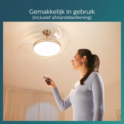 Philips Atlas LED-plafondlamp - met ventilator - nikkel — thumbnail 3