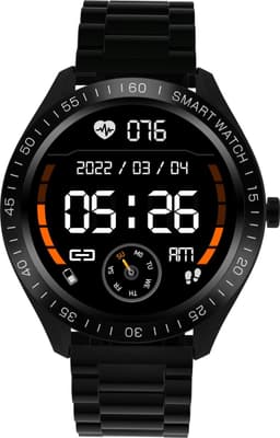 Belesy® POWER - Smartwatch Dames - Smartwatch Heren - Horloge - Stappenteller - 1.3 inch - 450+ wijzerplaten - Full Touch - Multi Sport - Hartslag - Calorieën - Saturatiemeter - Staal - Schakelband - Zwart - Moederdag — thumbnail 4